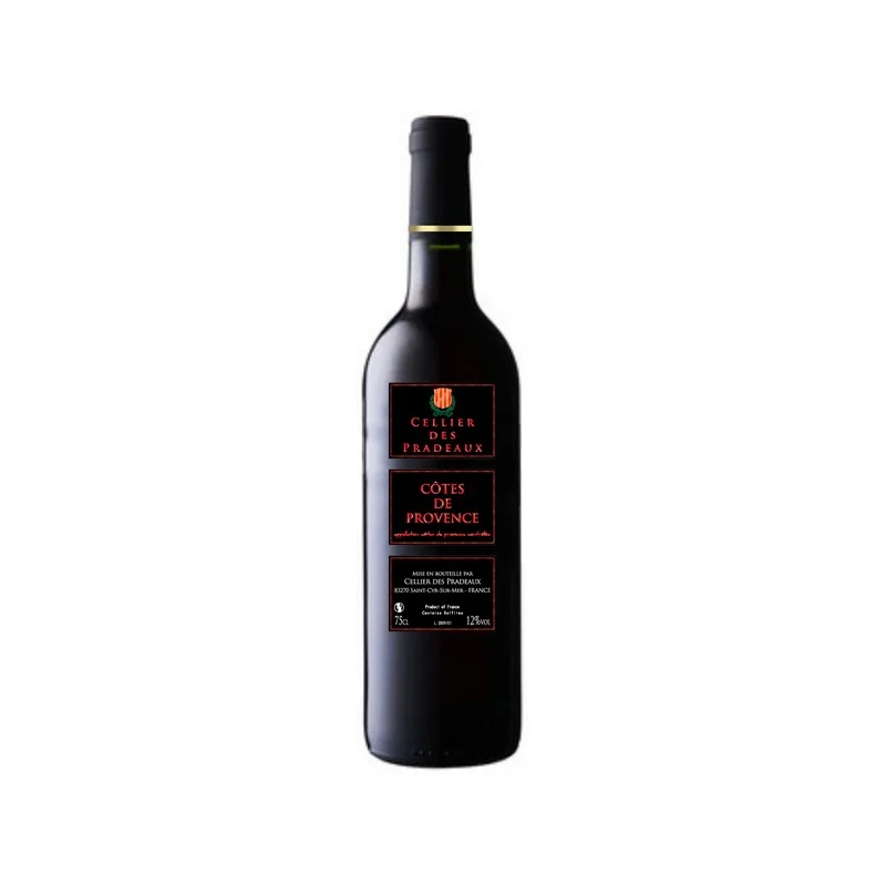 Bouteille de Côtes de Provence rouge 75 cl