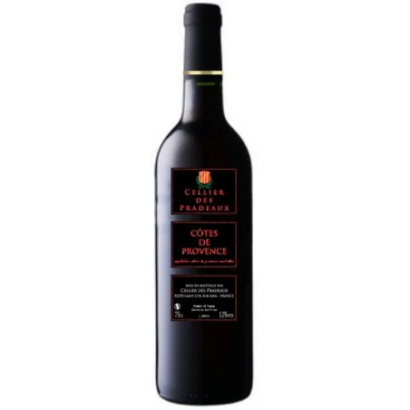 Bouteille de Côtes de Provence rouge 75 cl