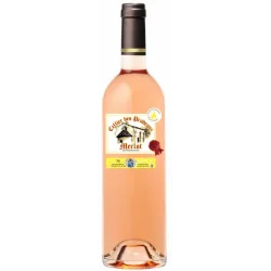 Bouteille d'IGP Méditerranée rosé Merlot