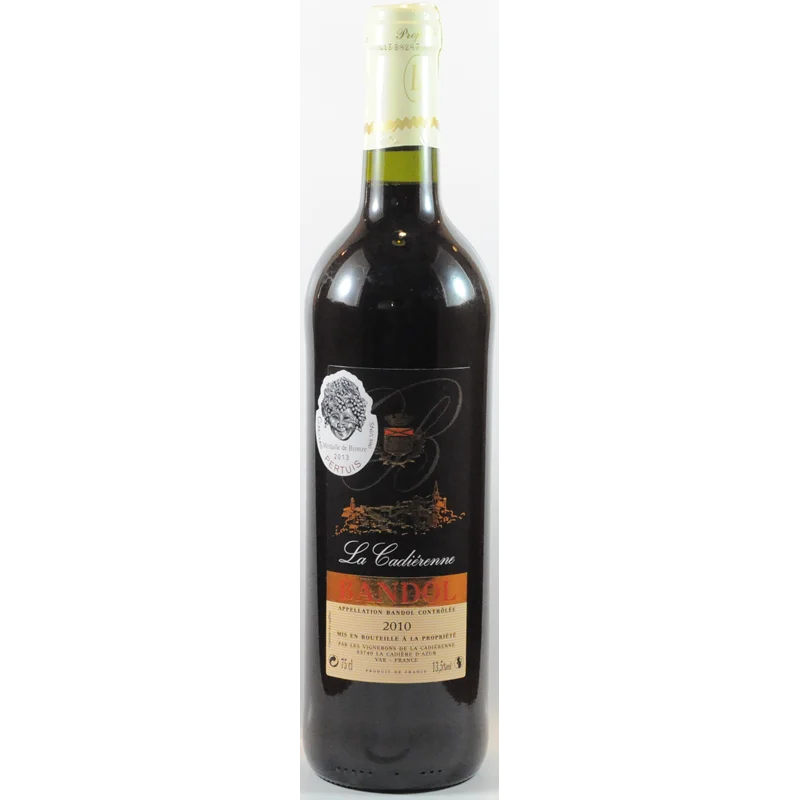 Bouteille de Bandol rouge La Cadiérenne