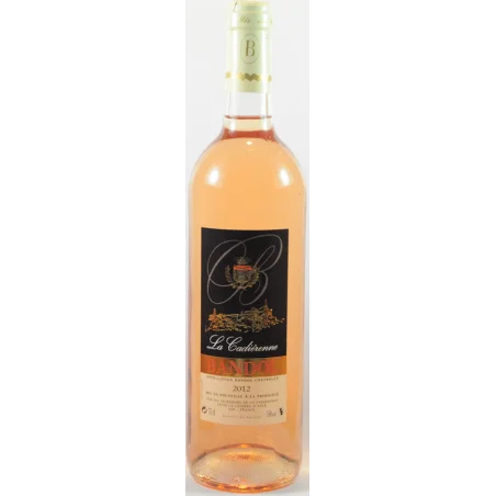 Bouteille de Bandol rosé La Cadiérenne